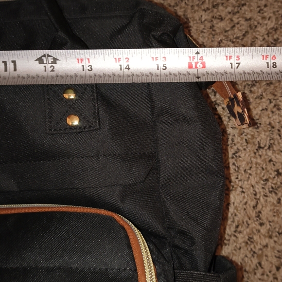 Stylish Black and Leopard Print Backpack - Picture 12 of 12